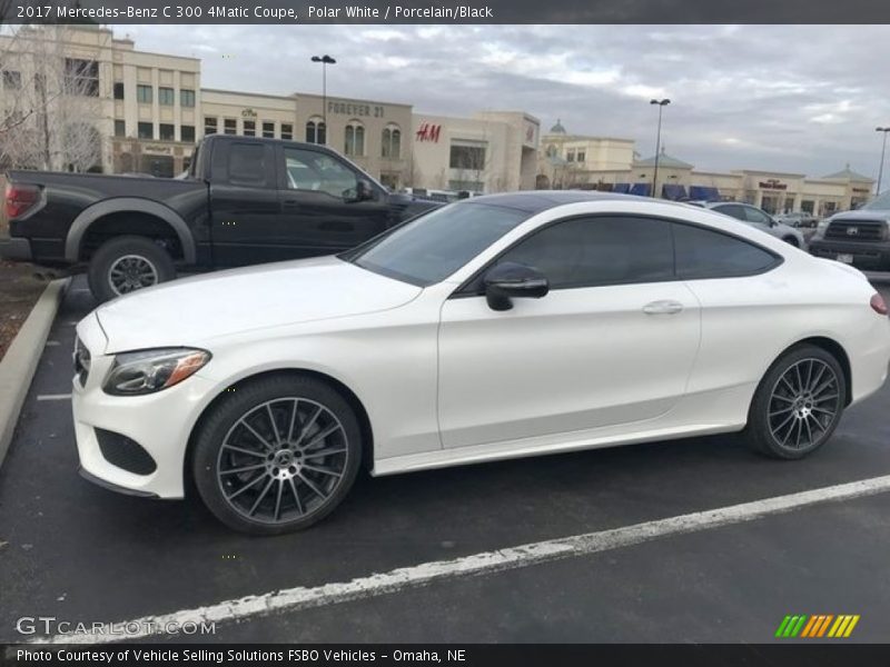 Polar White / Porcelain/Black 2017 Mercedes-Benz C 300 4Matic Coupe