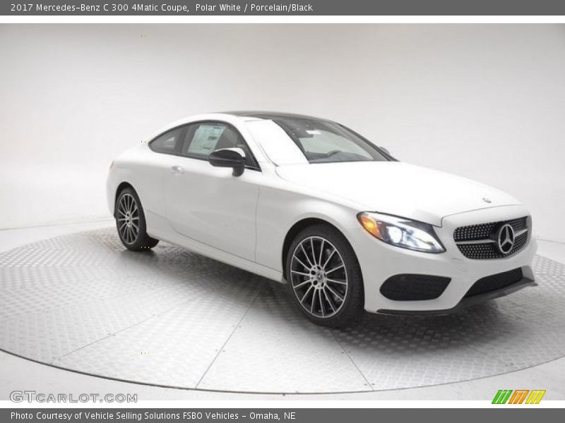 Polar White / Porcelain/Black 2017 Mercedes-Benz C 300 4Matic Coupe