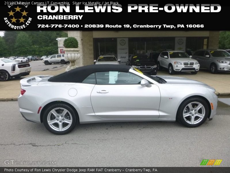 Silver Ice Metallic / Jet Black 2019 Chevrolet Camaro LT Convertible