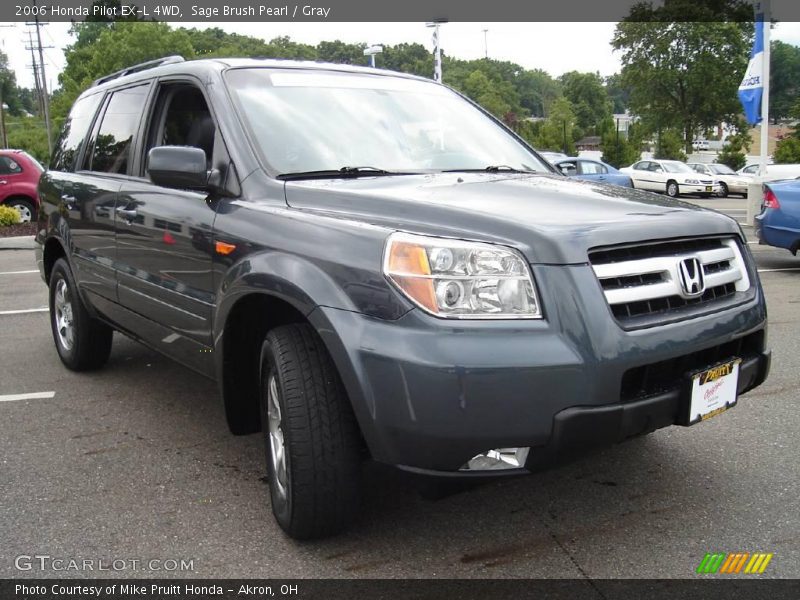 Sage Brush Pearl / Gray 2006 Honda Pilot EX-L 4WD