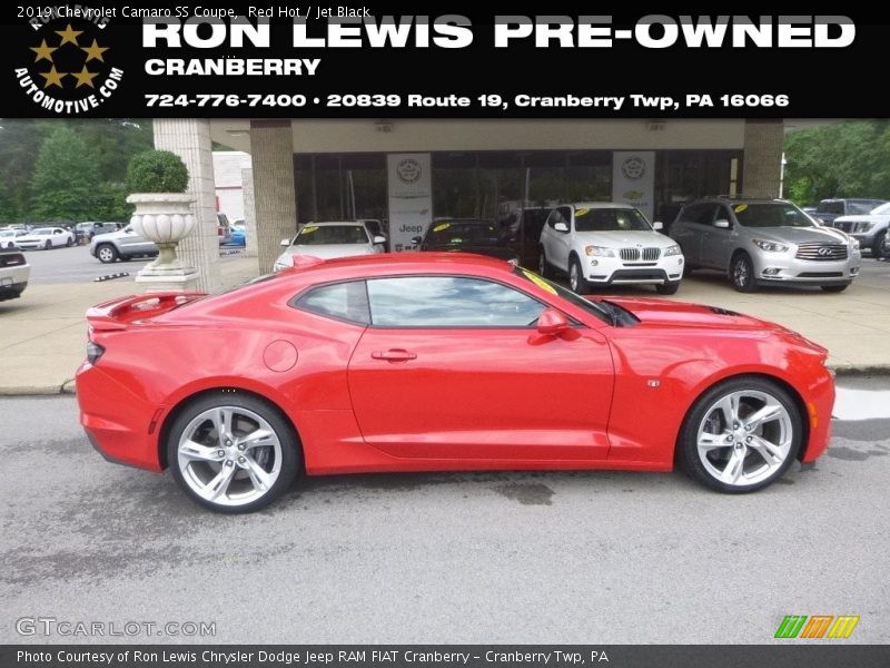 Red Hot / Jet Black 2019 Chevrolet Camaro SS Coupe