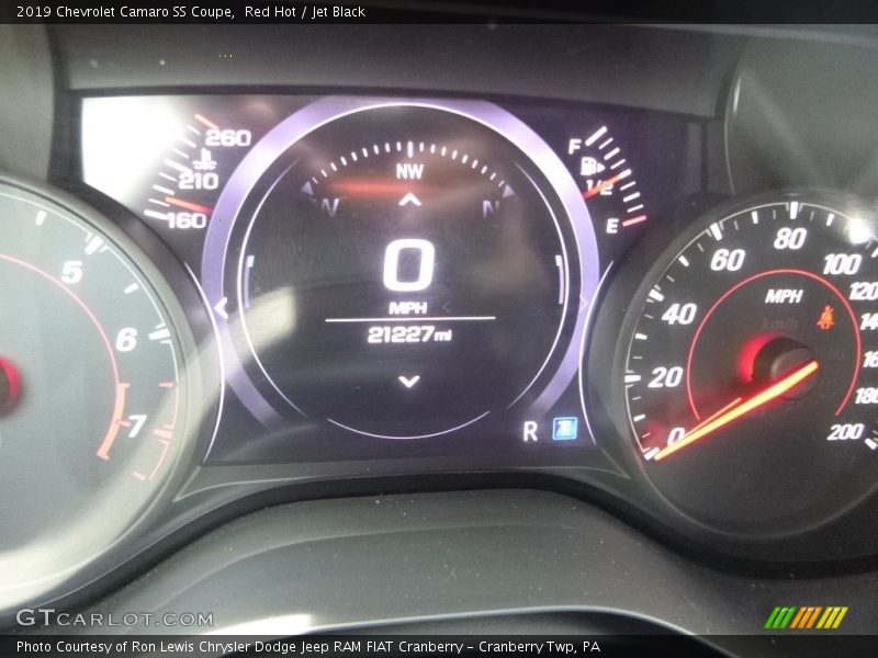 Red Hot / Jet Black 2019 Chevrolet Camaro SS Coupe