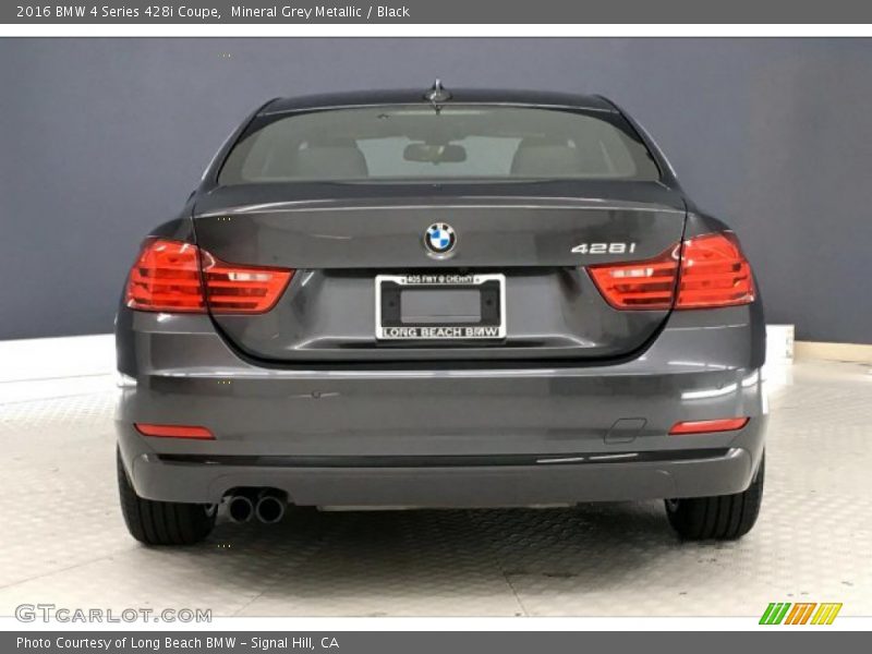 Mineral Grey Metallic / Black 2016 BMW 4 Series 428i Coupe