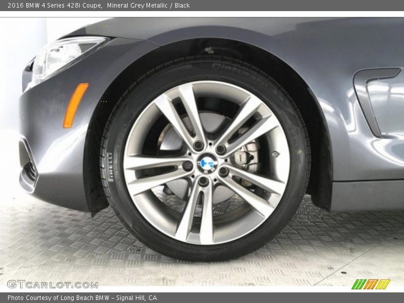 Mineral Grey Metallic / Black 2016 BMW 4 Series 428i Coupe