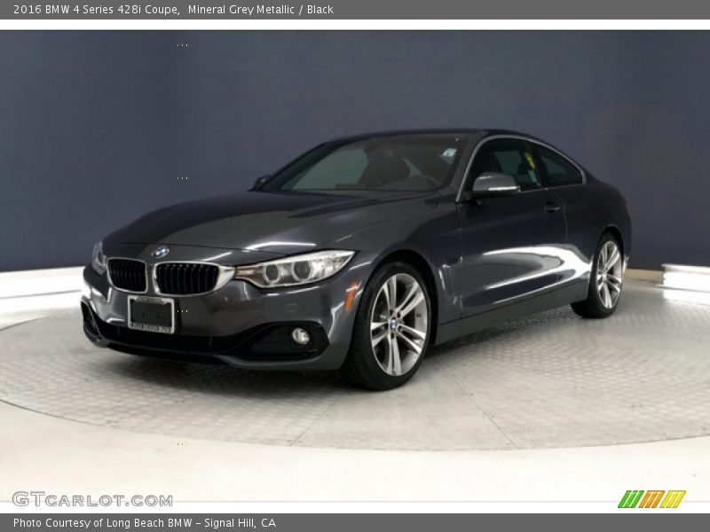 Mineral Grey Metallic / Black 2016 BMW 4 Series 428i Coupe