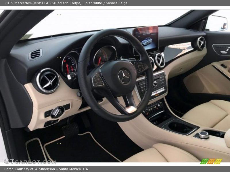 Polar White / Sahara Beige 2019 Mercedes-Benz CLA 250 4Matic Coupe