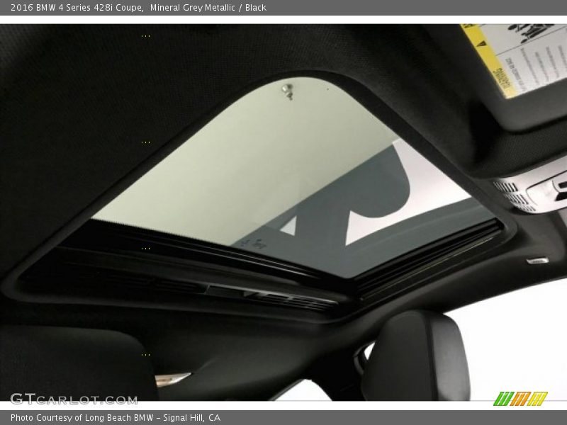 Mineral Grey Metallic / Black 2016 BMW 4 Series 428i Coupe