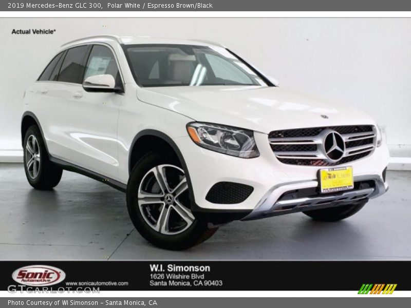 Polar White / Espresso Brown/Black 2019 Mercedes-Benz GLC 300