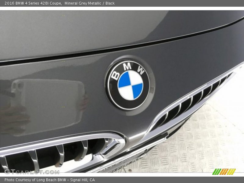 Mineral Grey Metallic / Black 2016 BMW 4 Series 428i Coupe