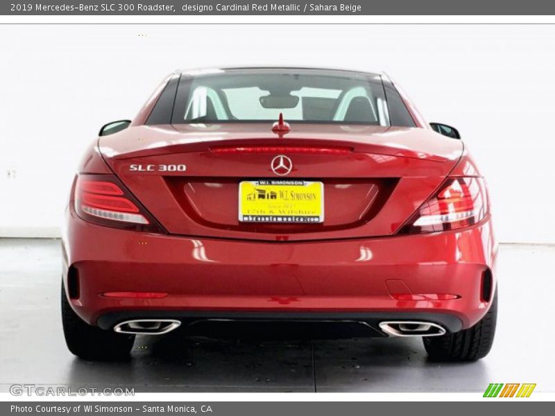 designo Cardinal Red Metallic / Sahara Beige 2019 Mercedes-Benz SLC 300 Roadster