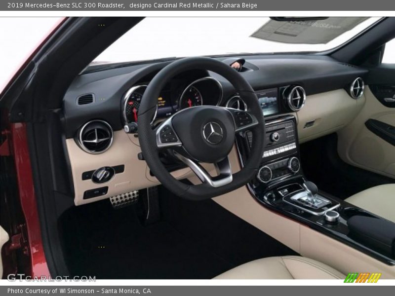 designo Cardinal Red Metallic / Sahara Beige 2019 Mercedes-Benz SLC 300 Roadster