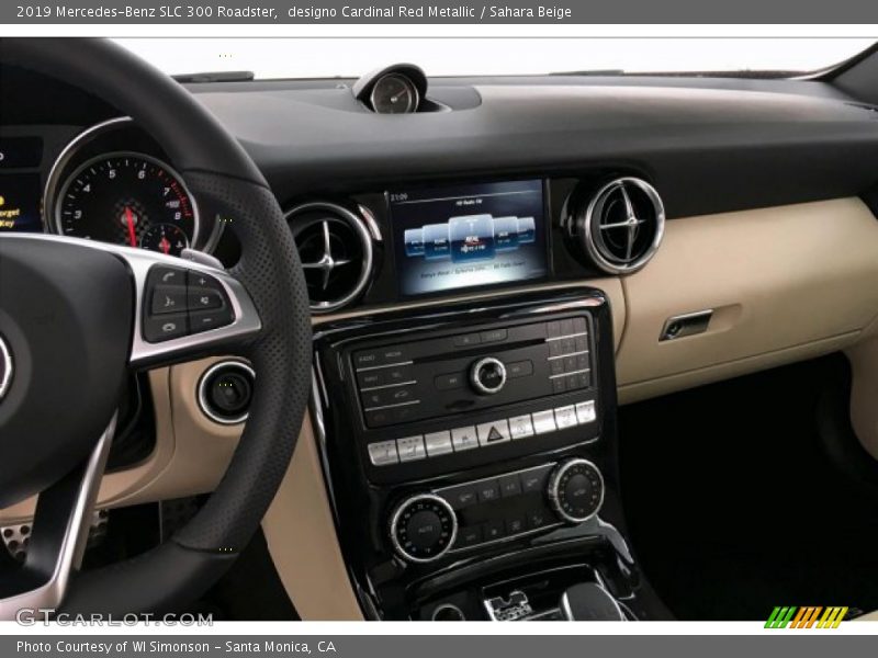 designo Cardinal Red Metallic / Sahara Beige 2019 Mercedes-Benz SLC 300 Roadster