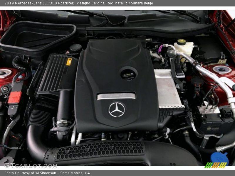 designo Cardinal Red Metallic / Sahara Beige 2019 Mercedes-Benz SLC 300 Roadster