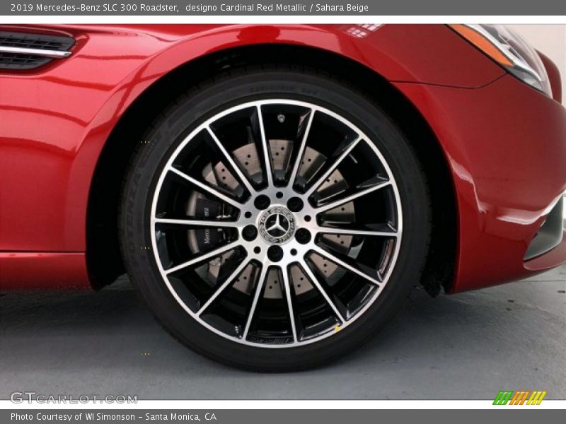 designo Cardinal Red Metallic / Sahara Beige 2019 Mercedes-Benz SLC 300 Roadster