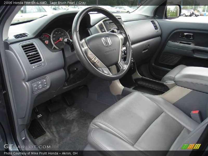 Sage Brush Pearl / Gray 2006 Honda Pilot EX-L 4WD