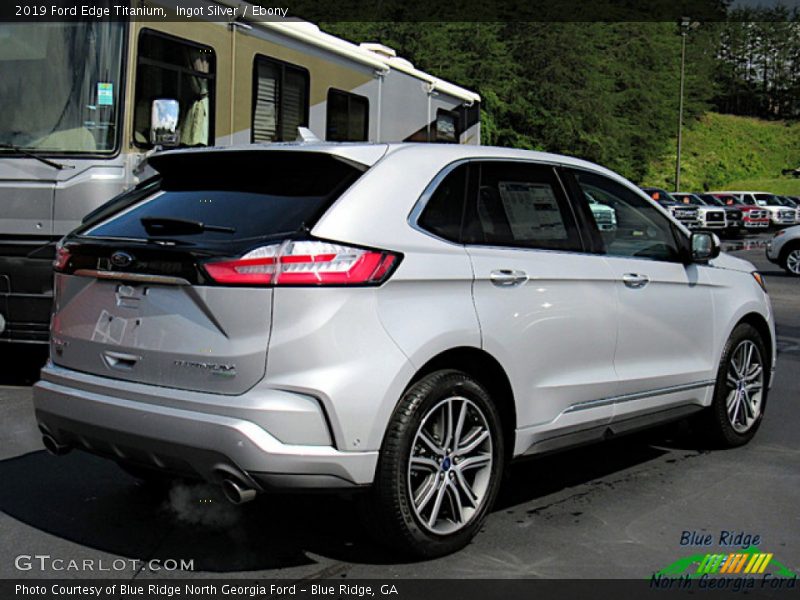 Ingot Silver / Ebony 2019 Ford Edge Titanium