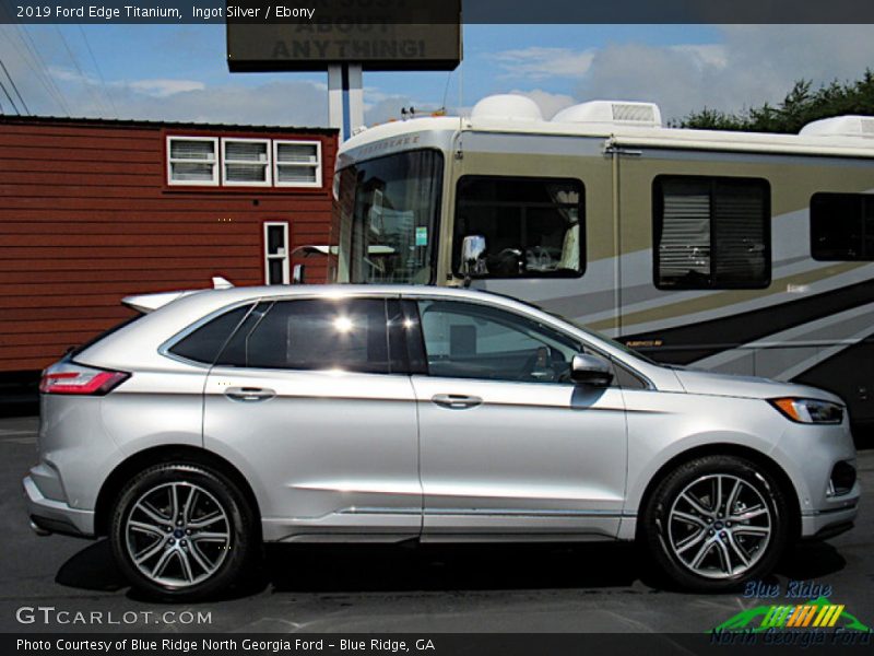 Ingot Silver / Ebony 2019 Ford Edge Titanium