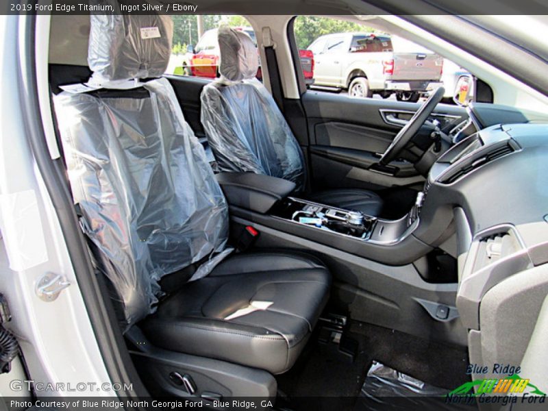 Ingot Silver / Ebony 2019 Ford Edge Titanium