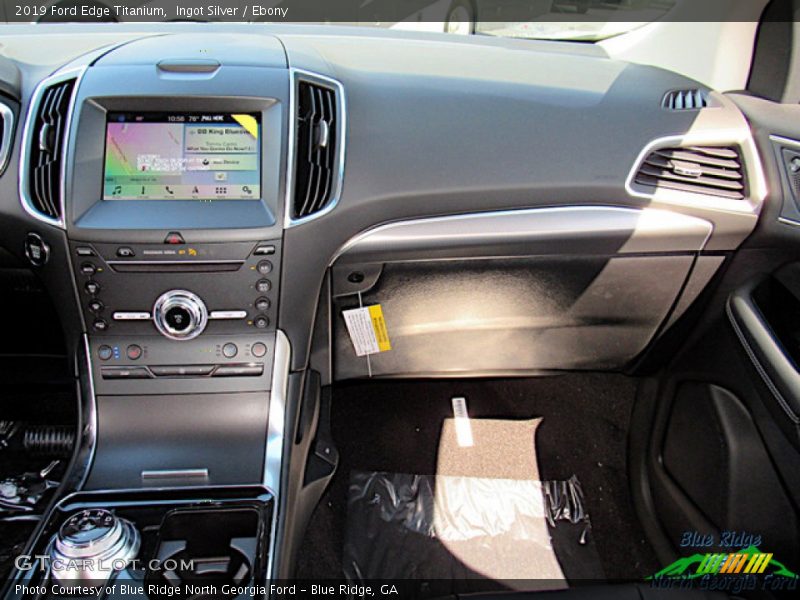 Ingot Silver / Ebony 2019 Ford Edge Titanium