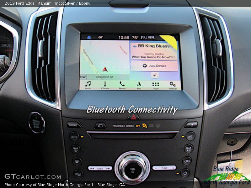 Ingot Silver / Ebony 2019 Ford Edge Titanium