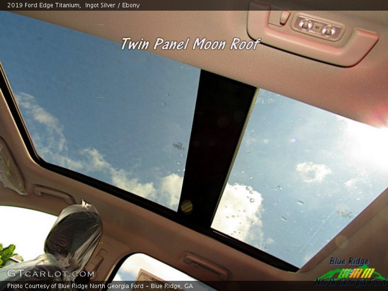 Ingot Silver / Ebony 2019 Ford Edge Titanium