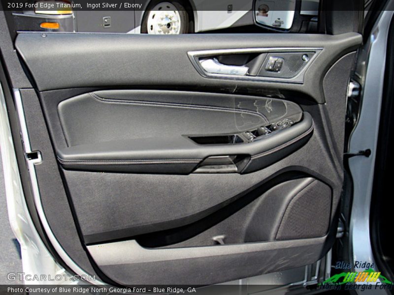 Ingot Silver / Ebony 2019 Ford Edge Titanium
