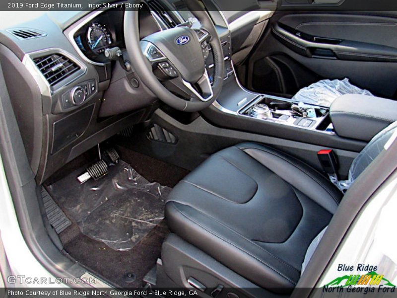 Ingot Silver / Ebony 2019 Ford Edge Titanium