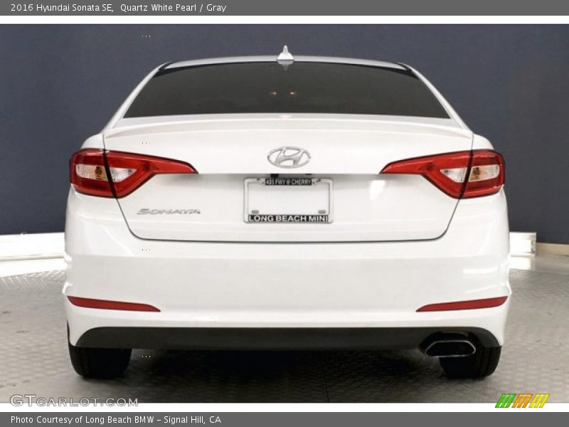 Quartz White Pearl / Gray 2016 Hyundai Sonata SE