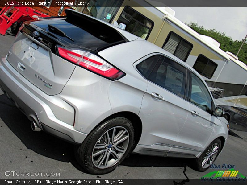 Ingot Silver / Ebony 2019 Ford Edge Titanium