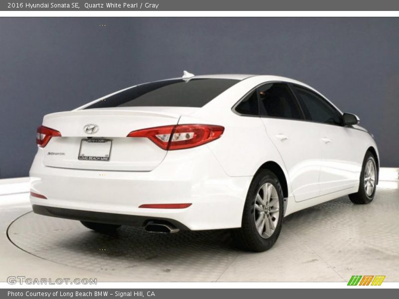 Quartz White Pearl / Gray 2016 Hyundai Sonata SE