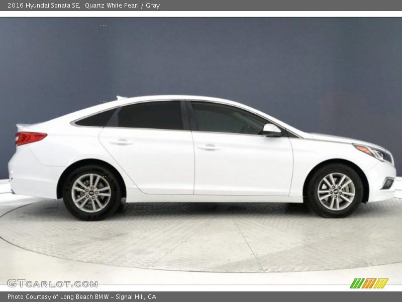 Quartz White Pearl / Gray 2016 Hyundai Sonata SE