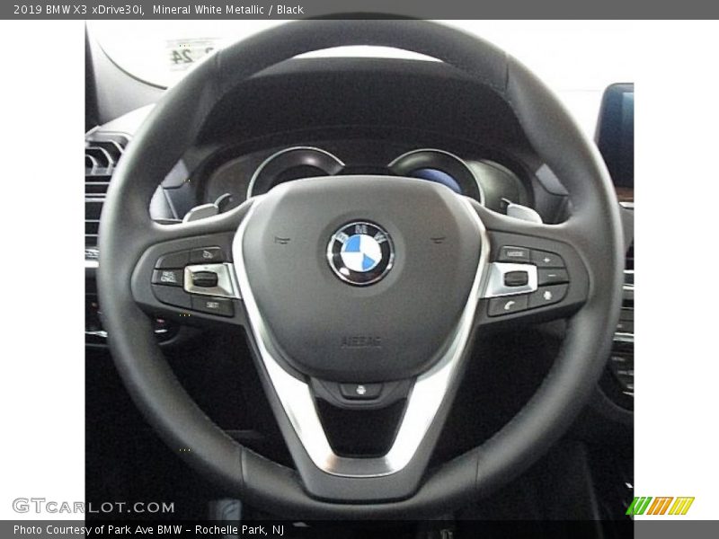 Mineral White Metallic / Black 2019 BMW X3 xDrive30i