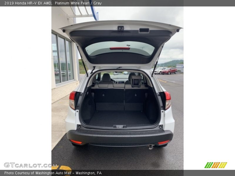 Platinum White Pearl / Gray 2019 Honda HR-V EX AWD