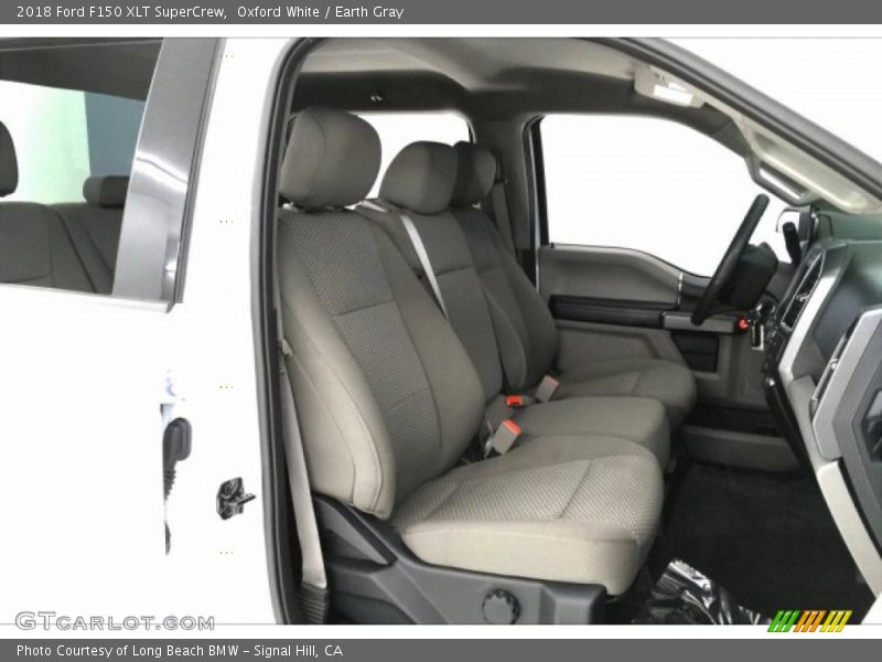 Oxford White / Earth Gray 2018 Ford F150 XLT SuperCrew