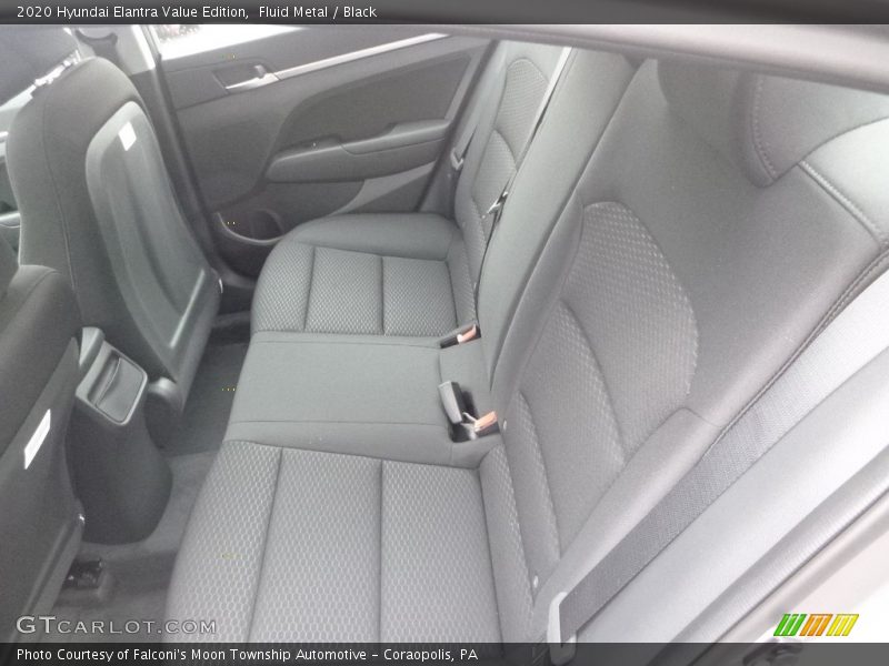 Rear Seat of 2020 Elantra Value Edition