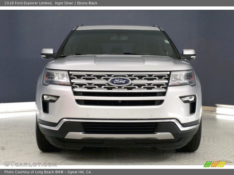 Ingot Silver / Ebony Black 2018 Ford Explorer Limited