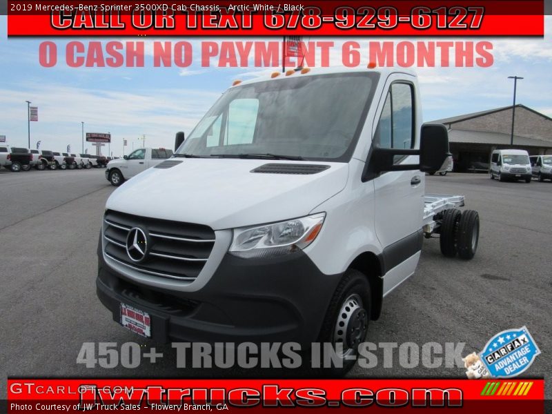 Arctic White / Black 2019 Mercedes-Benz Sprinter 3500XD Cab Chassis