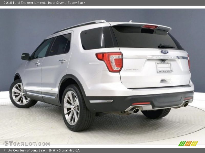 Ingot Silver / Ebony Black 2018 Ford Explorer Limited