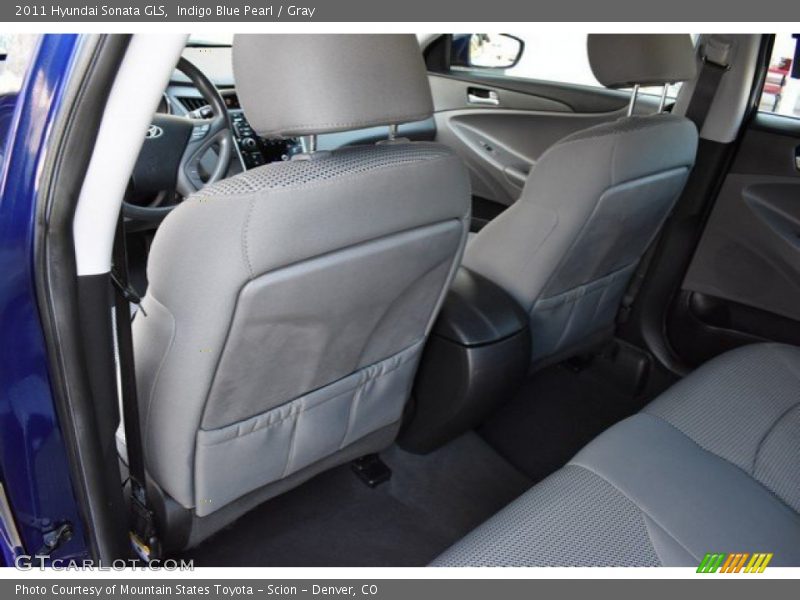 Indigo Blue Pearl / Gray 2011 Hyundai Sonata GLS