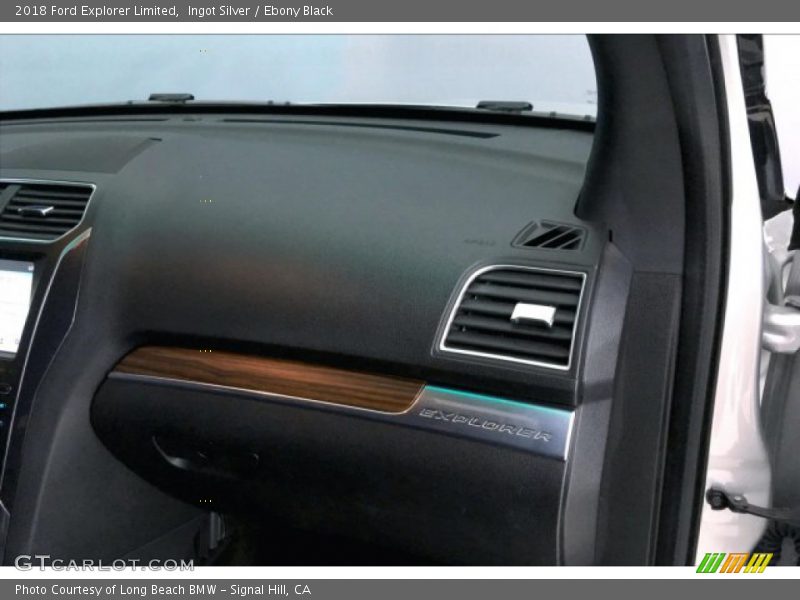 Ingot Silver / Ebony Black 2018 Ford Explorer Limited
