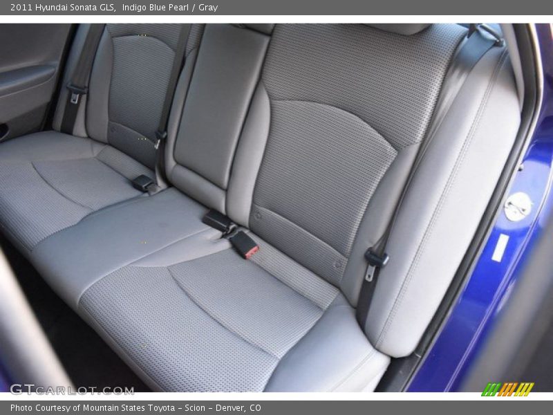 Indigo Blue Pearl / Gray 2011 Hyundai Sonata GLS