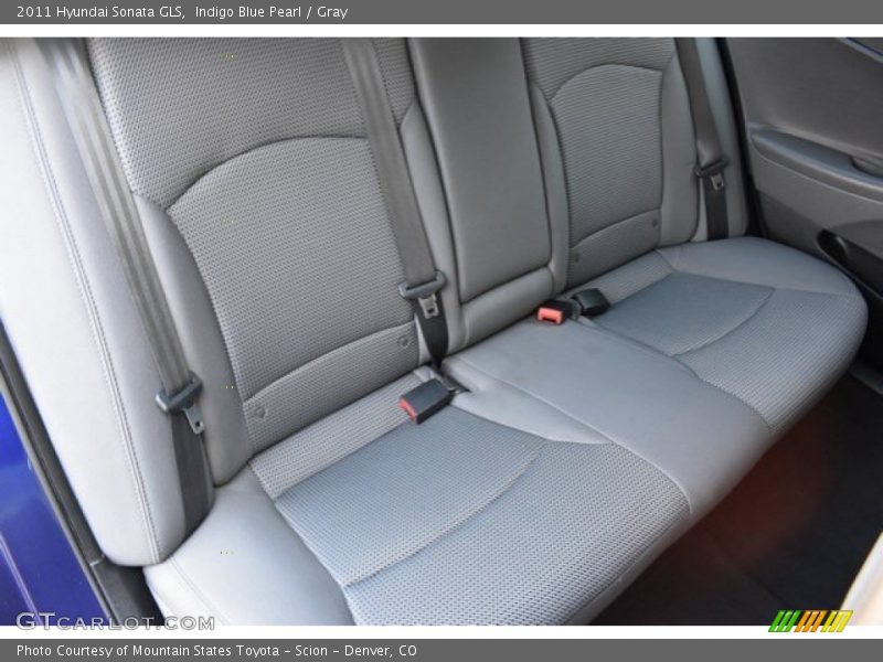 Indigo Blue Pearl / Gray 2011 Hyundai Sonata GLS