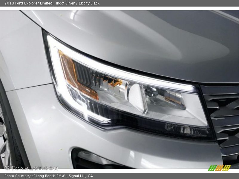 Ingot Silver / Ebony Black 2018 Ford Explorer Limited