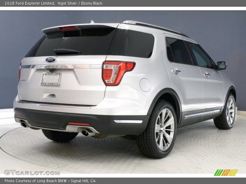 Ingot Silver / Ebony Black 2018 Ford Explorer Limited