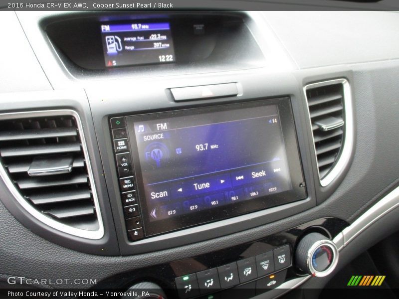 Copper Sunset Pearl / Black 2016 Honda CR-V EX AWD
