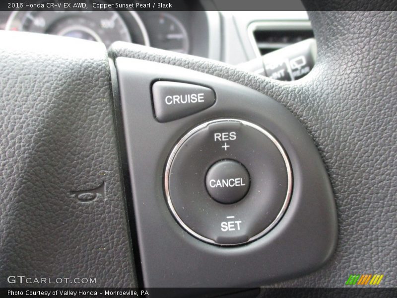 Copper Sunset Pearl / Black 2016 Honda CR-V EX AWD