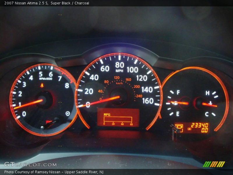Super Black / Charcoal 2007 Nissan Altima 2.5 S
