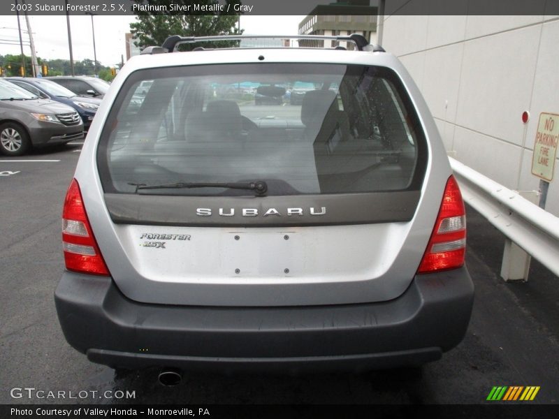 Platinum Silver Metallic / Gray 2003 Subaru Forester 2.5 X