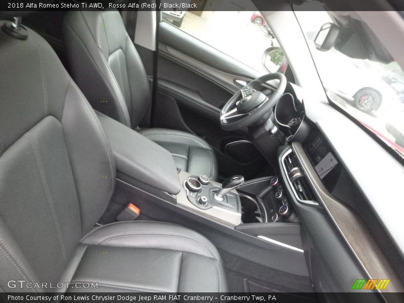 Rosso Alfa (Red) / Black/Black 2018 Alfa Romeo Stelvio Ti AWD