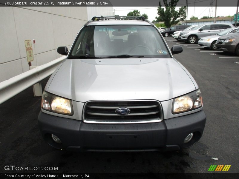 Platinum Silver Metallic / Gray 2003 Subaru Forester 2.5 X